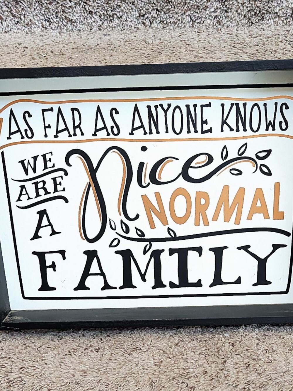 Unique Gift for a special someone - "Family" Quoted Table or lap wooden tray